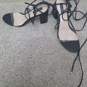 Elegant Black Strappy Heels